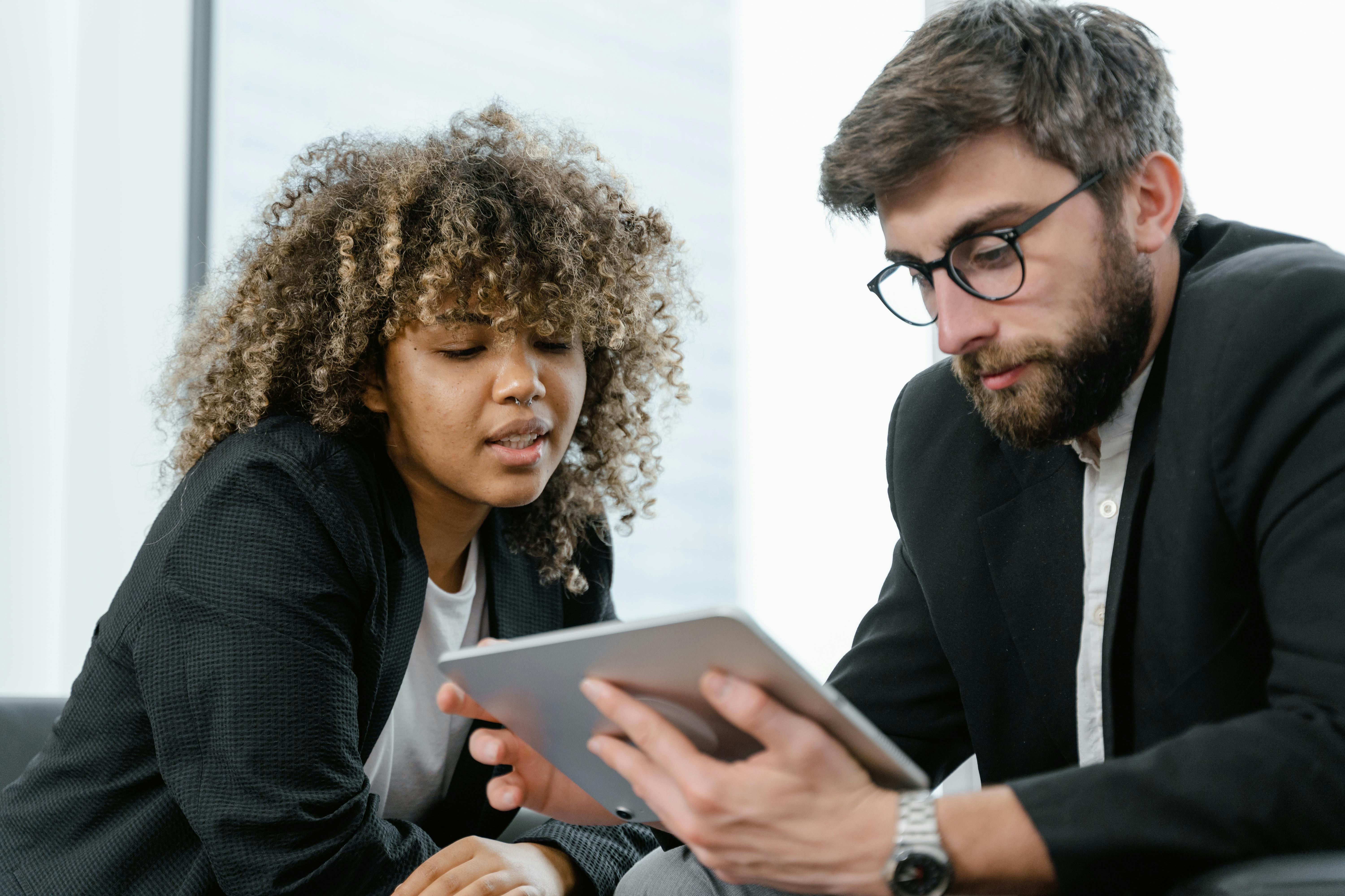 Accountants and tax consultants working together